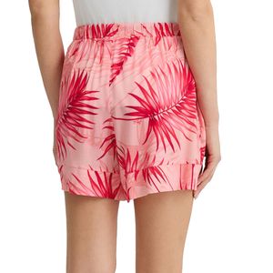 Leaf Print Cover-Up Shorts