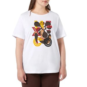 T-shirt bianca in cotone Gesto