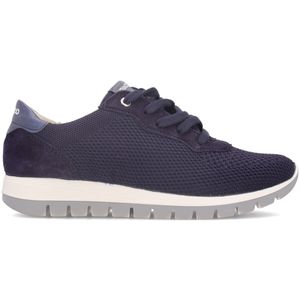 Sneakers navy in tessuto elasticizzato