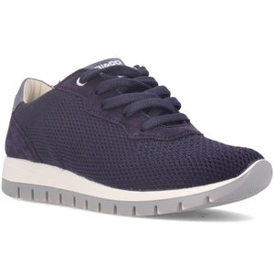 Sneakers navy in tessuto elasticizzato