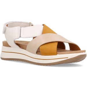 Sandal with woven straps
