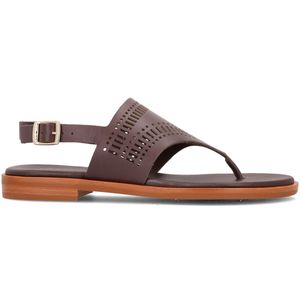 London Laser Leather Flip Flops