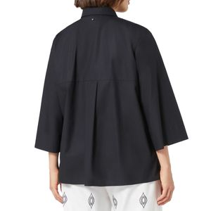 Micron Black Cotton Shirt