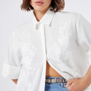 Camicia in cotone Gela con ricamo