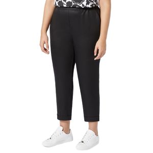 Vetta Black Linen Trousers