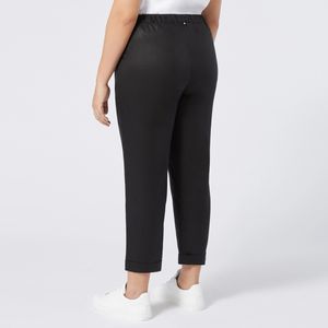 Vetta Black Linen Trousers
