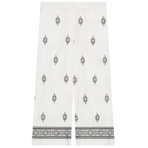 Affetto white linen trousers