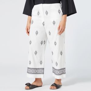 Affetto white linen trousers