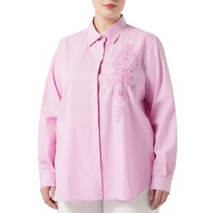 Poplin shirt with Oak embroidery