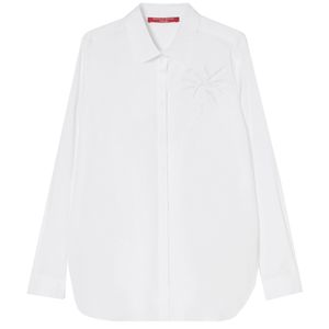 Poplin shirt with Oak embroidery