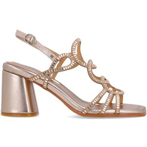 Golden sandal with stones