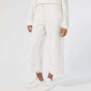 Bull trousers with Fiorella embroidery