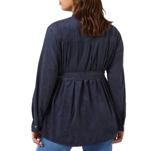 Raft jacket in suede jersey