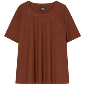 Meringue sweater with rhinestone decoration