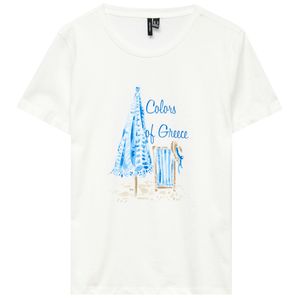 T-shirt bianca VMSiane con stampa