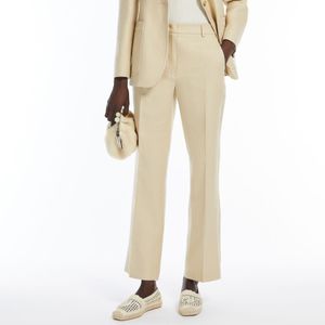 Agape cotton and linen batavia trousers