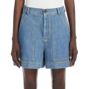 Bermuda shorts in cotton and linen denim Nabulus