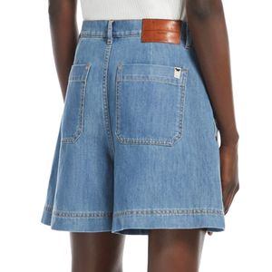 Bermuda shorts in cotton and linen denim Nabulus