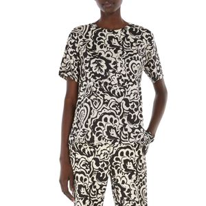 T-shirt in cotone con fantasia Cadine