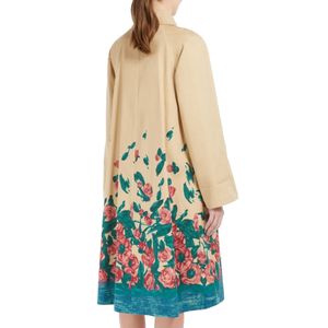 Peach Gabardine Trench Coat