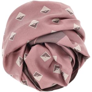 Cameo silk scarf with diamonds