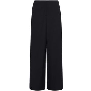Wide leg trousers in poplin mint