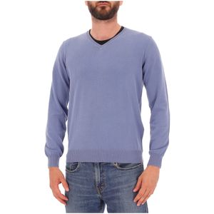 Maglione in cotone con scollatura a V