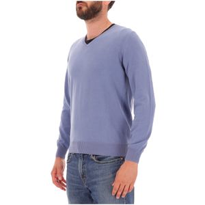 Maglione in cotone con scollatura a V
