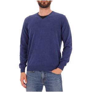 Maglione in cotone con scollatura a V