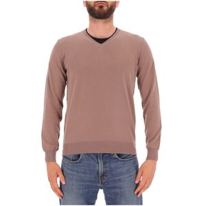 Maglione in cotone con scollatura a V