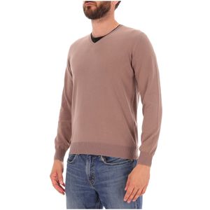 Maglione in cotone con scollatura a V