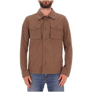 Cotton jacket with buttons