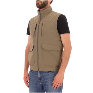 Vest with zip and logo slider