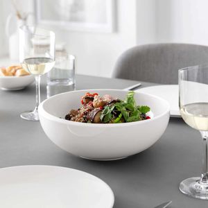 NewMoon Medium White Salad Bowl