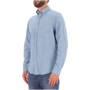 Camicia in cotone denim blu