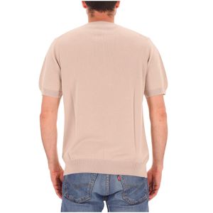 Maglia beige in misto modal e cotone