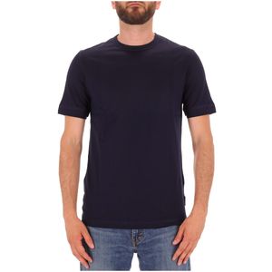 T-Shirt in cotone rasato tinta unita