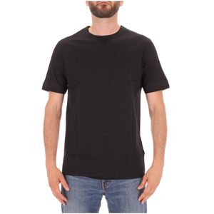 T-Shirt in cotone rasato tinta unita