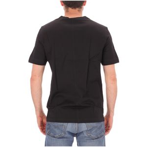 T-Shirt in cotone rasato tinta unita