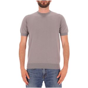 T-Shirt tinta unita in maglia di cotone
