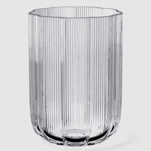 Transparent glass vase Fleur