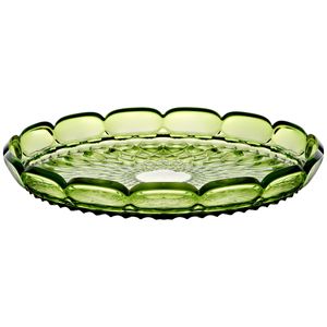 Vanity Small Green Round Tray