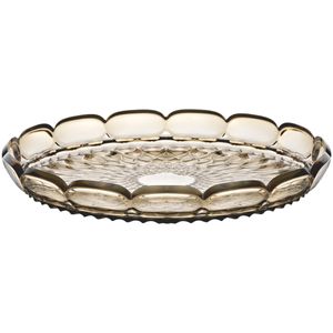 Vassoio tondo piccolo Vanity grigio