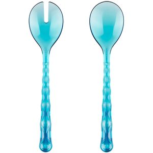 Vanity blue salad servers