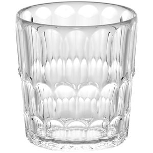 Vanity low transparent glass with pattern