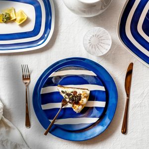 Riviera Blue Dessert Plate