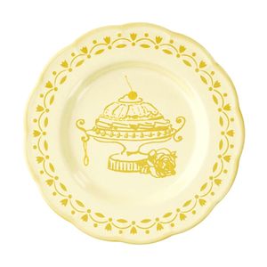 Josephine yellow dessert plate