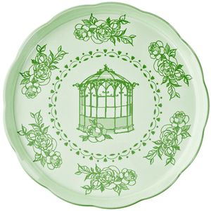 Josephine Green Large Round Tray