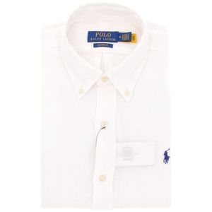 White Custom Fit Linen Shirt