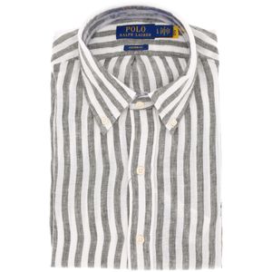 Custom Fit striped linen shirt